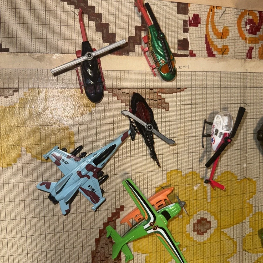 Lot Of (6) Rescue Helicopters Hot Wheels Matchbox Unmarked